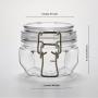 Factory Price Custom Shape Clear Empty Honey Plastic pet Jar Unique with lid 